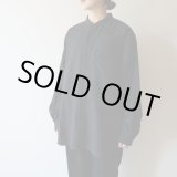 画像: 【size 46 のみ】STILL BY HAND - SILK NEP TWILL SHIRT Black