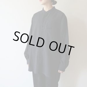 画像: 【size 46 のみ】STILL BY HAND - SILK NEP TWILL SHIRT Black