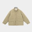 STILL BY HAND - ROUND PUFFY BLOUSON [BL03243] Khaki Beige