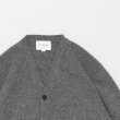 STILL BY HAND - ALPACA FLUFFY CARDIGAN [KN06243] Grey