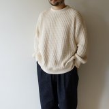 画像: JACKMAN - WAFFLE CREWNECK Ivory