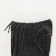 STILL BY HAND - CORDUROY EASY PANTS [PT05244] Blue Charcoal