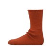 SHOWATABE - WASHABLE WOOL PILE SOCKS [SW-03] Orange