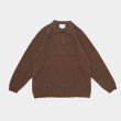 STILL BY HAND - POLO SWEATER [KN04244] Orange