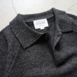 STILL BY HAND - POLO SWEATER [KN04244] Charcoal