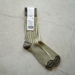 SHOWATABE ORGANIC - ORGANIC STRIPED FLOAT KNITTING SOCKS Olive