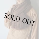 画像: [UNISEX] STILL BY HAND - WOOL STOLE Orange