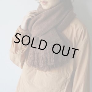 画像: [UNISEX] STILL BY HAND - WOOL STOLE Orange