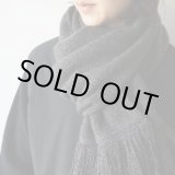 画像: [UNISEX] STILL BY HAND - WOOL STOLE Charcoal