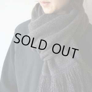 画像: [UNISEX] STILL BY HAND - WOOL STOLE Charcoal