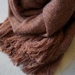 画像12: [UNISEX] STILL BY HAND - WOOL STOLE Orange (12)