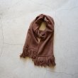 画像9: [UNISEX] STILL BY HAND - WOOL STOLE Orange (9)