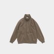 STILL BY HAND - STAND COLLAR SWEAT SHIRTS [CS01244] Camel