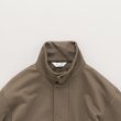 STILL BY HAND - STAND COLLAR SWEAT SHIRTS [CS01244] Camel