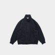 STILL BY HAND - STAND COLLAR SWEAT SHIRTS [CS01244] Dark Navy