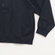 STILL BY HAND - STAND COLLAR SWEAT SHIRTS [CS01244] Dark Navy