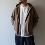 画像: STILL BY HAND - ZIP UP HOODIE Camel