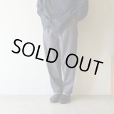 画像: [size44のみ] STILL BY HAND - Creasy waist easy pants / Blue Grey