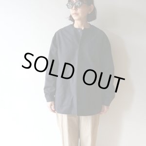 画像: [size Sのみ]  JACKMAN - BACK NEP COLLARLESS JACKET Black