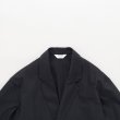 STILL BY HAND - Cupro mixed easy jacket [JK02251] / Dark Navy