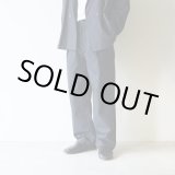 画像: [size44のみ] STILL BY HAND - Cupro mixed straight pants / Dark Navy