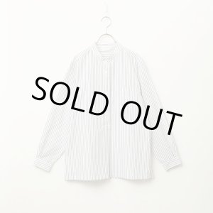 画像: 【women's】 STILL BY HAND WM - Striped pullover shirt / White Stripe