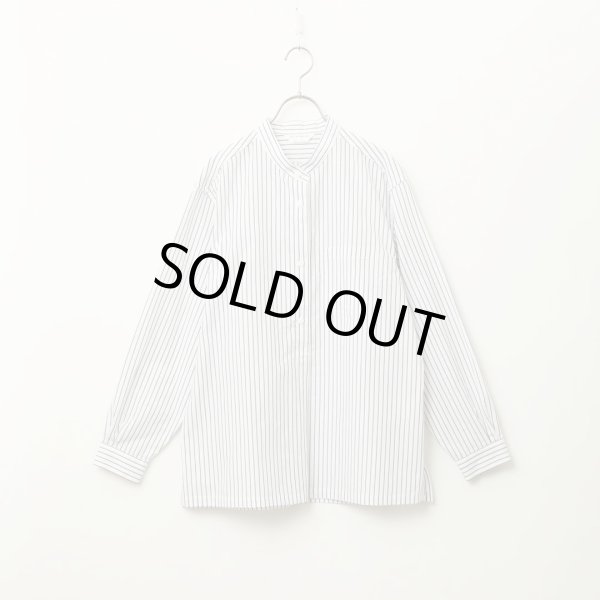 STILL BY HAND WM - Striped pullover shirt [SH02251WM] / White Stripe