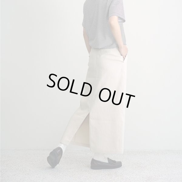 【Women's】STILL BY HAND WM - Polyester easy skirt [SK01251WM] / Ecru