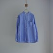 STILL BY HAND WM - Striped pullover shirt [SH02251WM] / Blue Stripe
