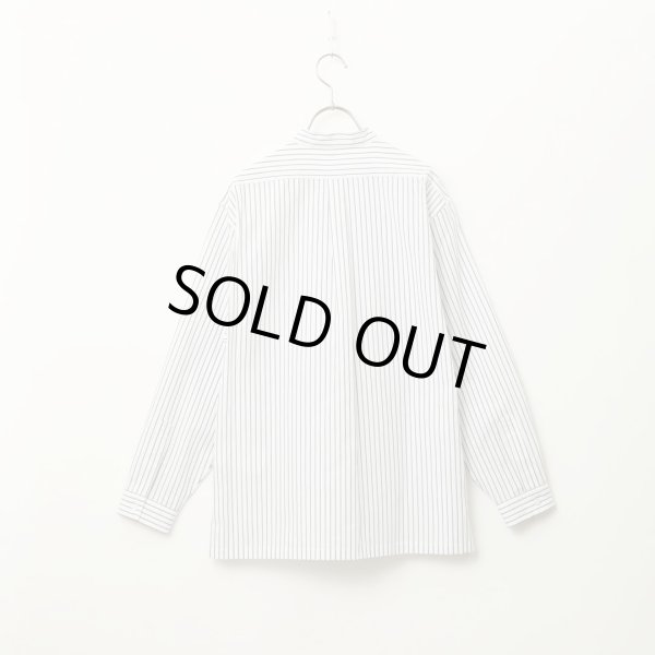 STILL BY HAND WM - Striped pullover shirt [SH02251WM] / White Stripe