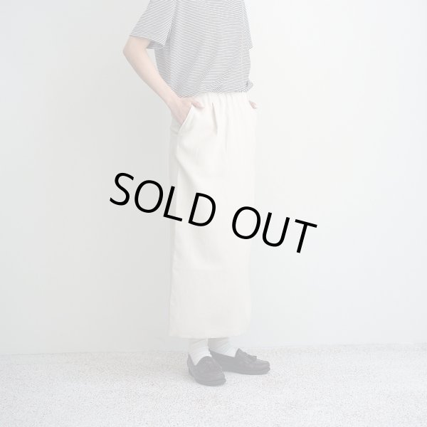 【Women's】STILL BY HAND WM - Polyester easy skirt [SK01251WM] / Ecru