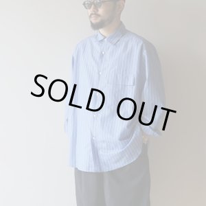 画像: ●20%OFF●[size46のみ] STILL BY HAND - Oversized shirt / Blue Stripe