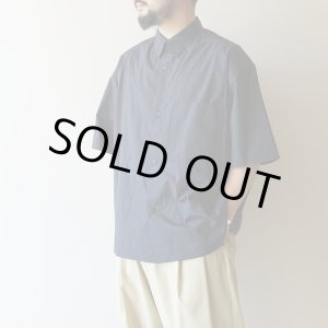 画像: STILL BY HAND - Silk mixed shirt / Charcoal