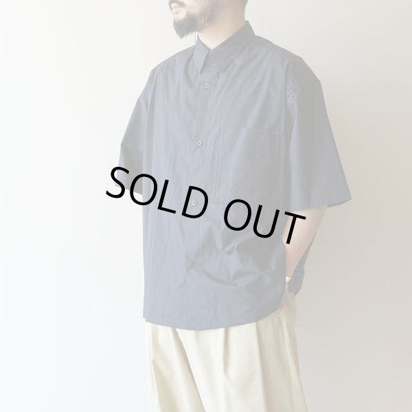 STILL BY HAND - Silk mixed shirt [SH01251] / Charcoal