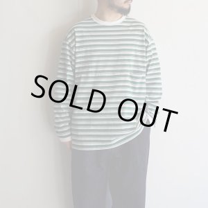 画像: [size Lのみ] EEL Products - Yururi tee L/S border [E-25526] / Green Border