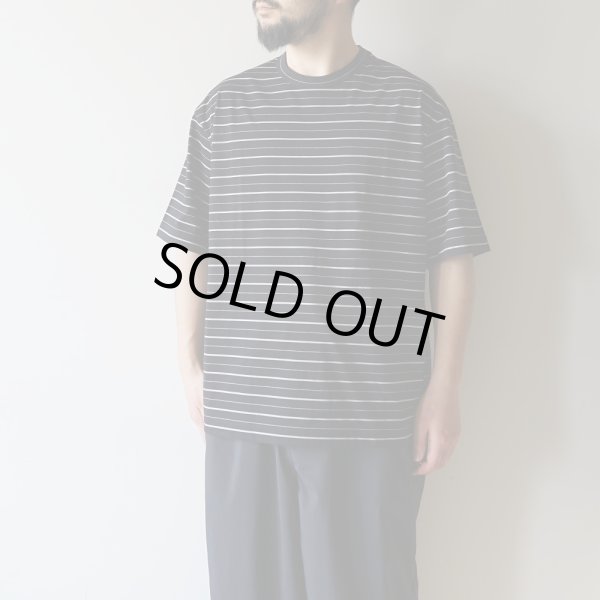 STILL BY HAND - Striped t-shirt [CS02351] / Black×White