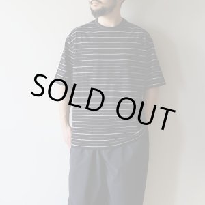 画像: [size48のみ] STILL BY HAND - Striped t-shirt / Black×White