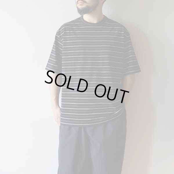 STILL BY HAND - Striped t-shirt [CS02351] / Black×White