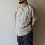 画像: EEL Products - Conkara shirt 1/2 / Light gray check