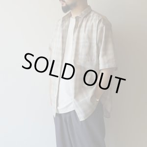 画像: [size Mのみ] EEL Products - Conkara shirt 1/2 / Light gray check
