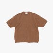 STILL BY HAND - Knitted t-shirt [KN01252] / Brick