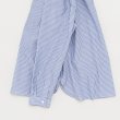 STILL BY HAND - Striped narrow collar shirt [SH04251] / Navy