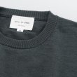 STILL BY HAND - Knitted t-shirt [KN01252] / Green charcoal