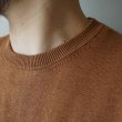 STILL BY HAND - Knitted t-shirt [KN01252] / Brick
