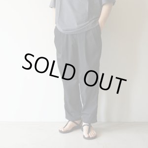 画像: [size44のみ] STILL BY HAND - Nylon easy pants / Ink Black