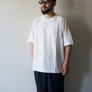 画像: STILL BY HAND - High twist short sleeve / White