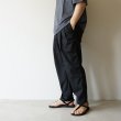 STILL BY HAND - Nylon easy pants [PT04252] / Ink Black