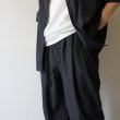 STILL BY HAND - Nylon easy pants [PT04252] / Ink Black