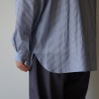 STILL BY HAND - Striped narrow collar shirt [SH04251] / Navy