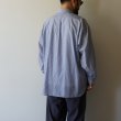 STILL BY HAND - Striped narrow collar shirt [SH04251] / Navy